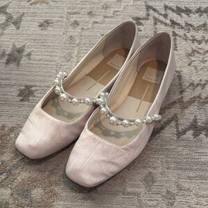 Dolce Vita Pearl-Embellished Ballet Flats